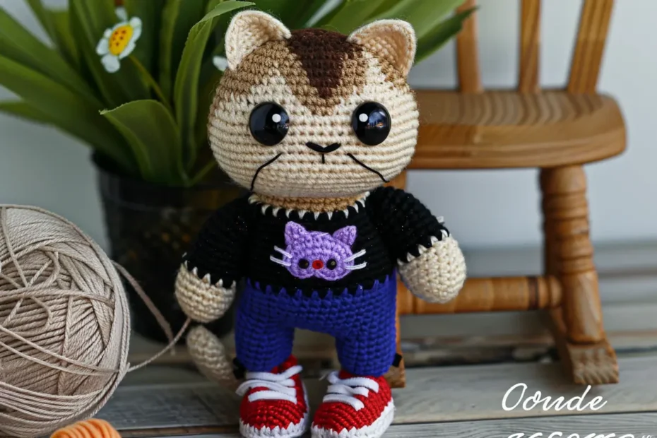 Gatinho de Amigurumi